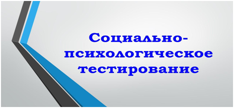Социально-психологическое тестирование.